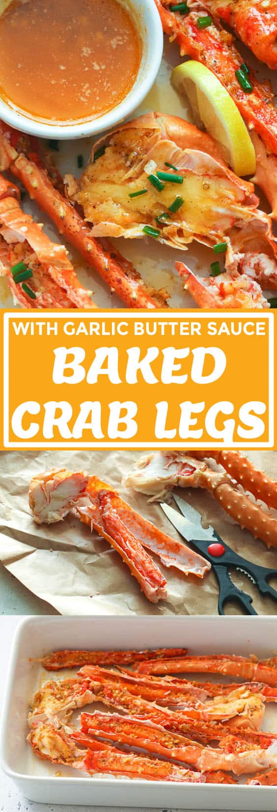 Baked Crab Legs in Butter Sauce