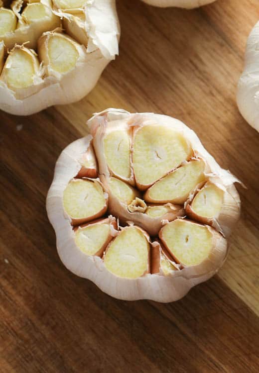 Two Chopped Whole Head of Garlic