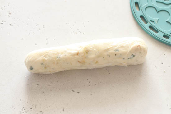 a log of garlic butter