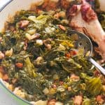 Southern Mustard Greens in bowl