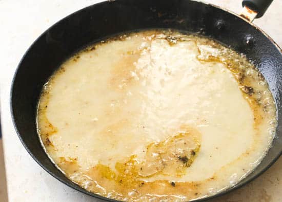 Garlic Mustard Pan Gravy