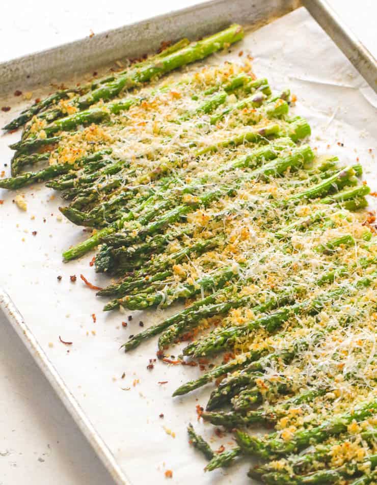 Parmesan Crusted Baked Asparagus