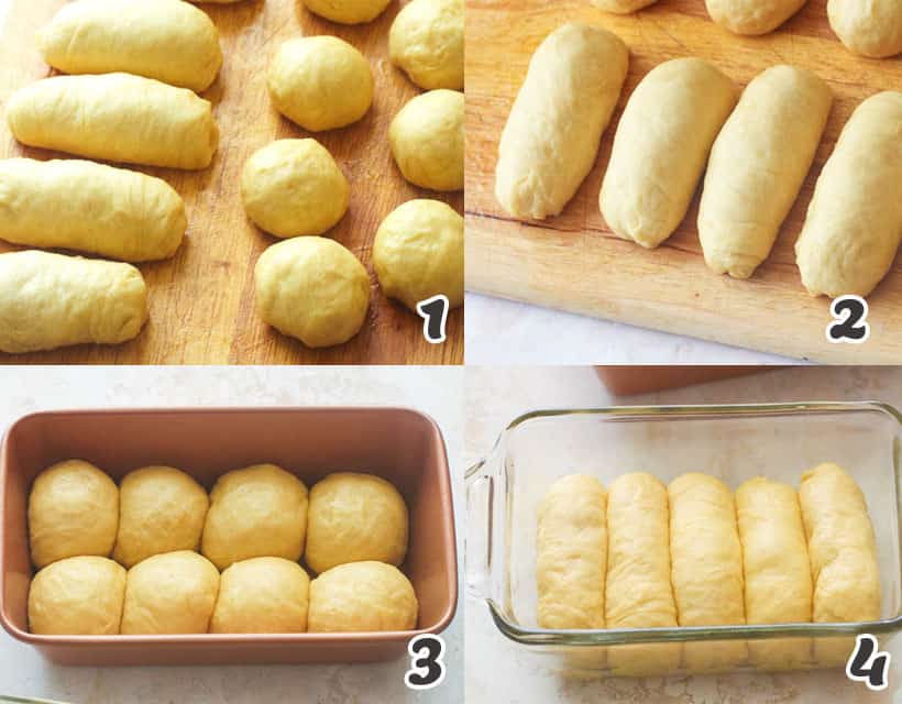 Brioche Bread in Two Shapes