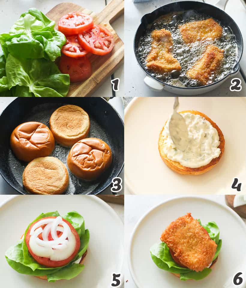 How to Assemble Fish Sandwich