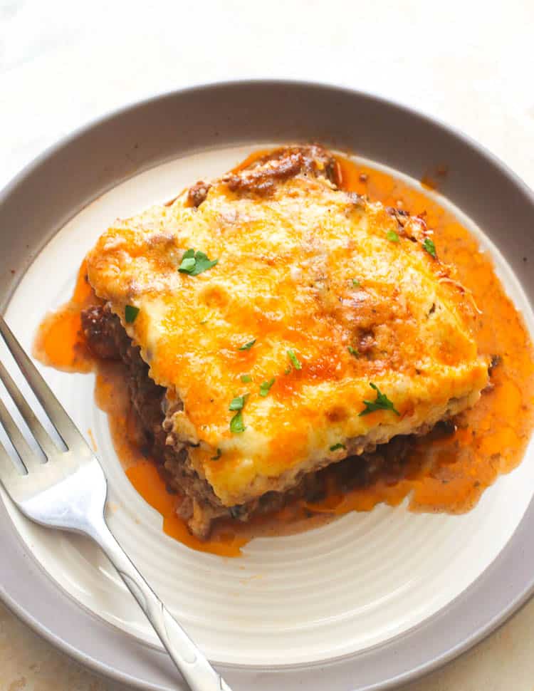 A slice of Moussaka