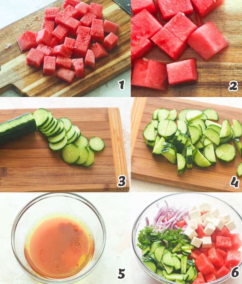 How to Make a Watermelon Salad