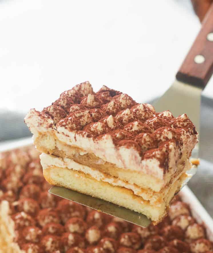 A slice of delicious Tiramisu