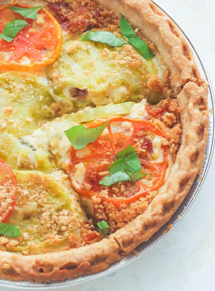 Nutrition-packed tomato pie