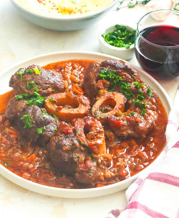 Ossobuco in a plate