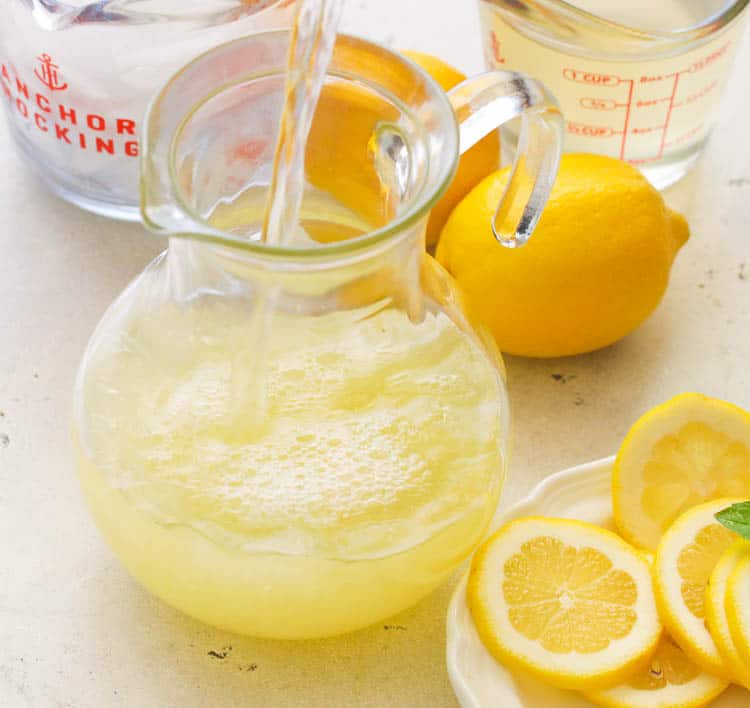 Water and Lemon Juice