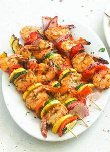 Grilled Shrimp Kabobs for an easy cookout idea