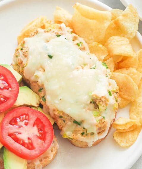 Open- faced Tuna Melt