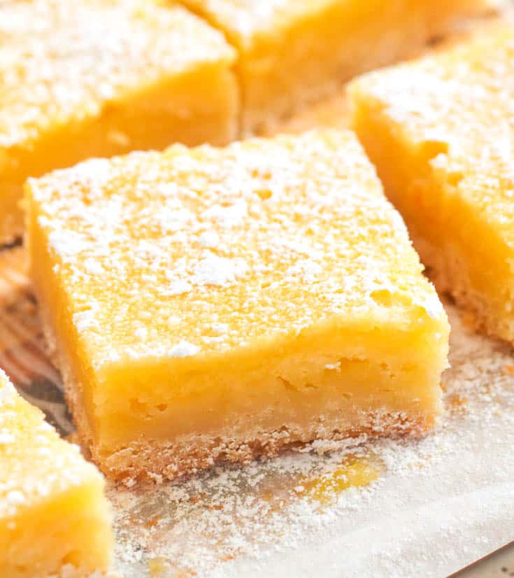 Easy Lemon Bars - Immaculate Bites