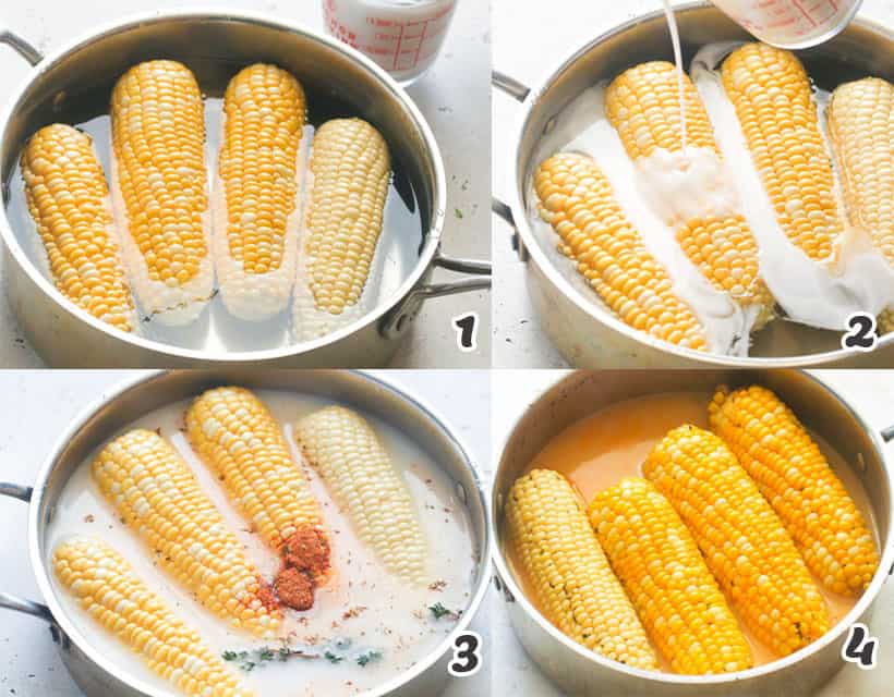 Sweet Spicy Boiled Corn