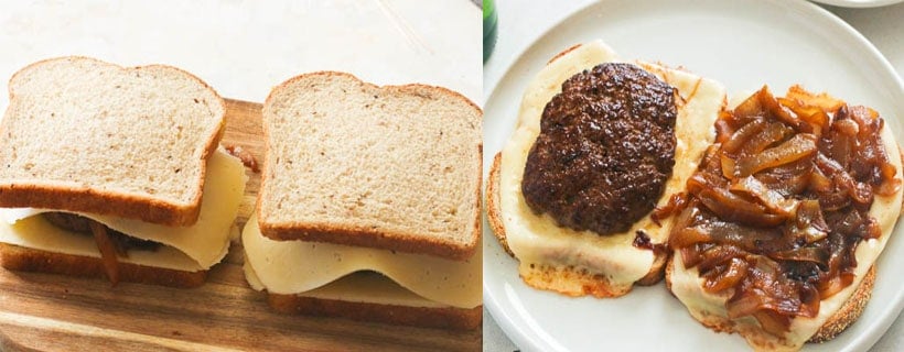 Assembling a Patty Melt