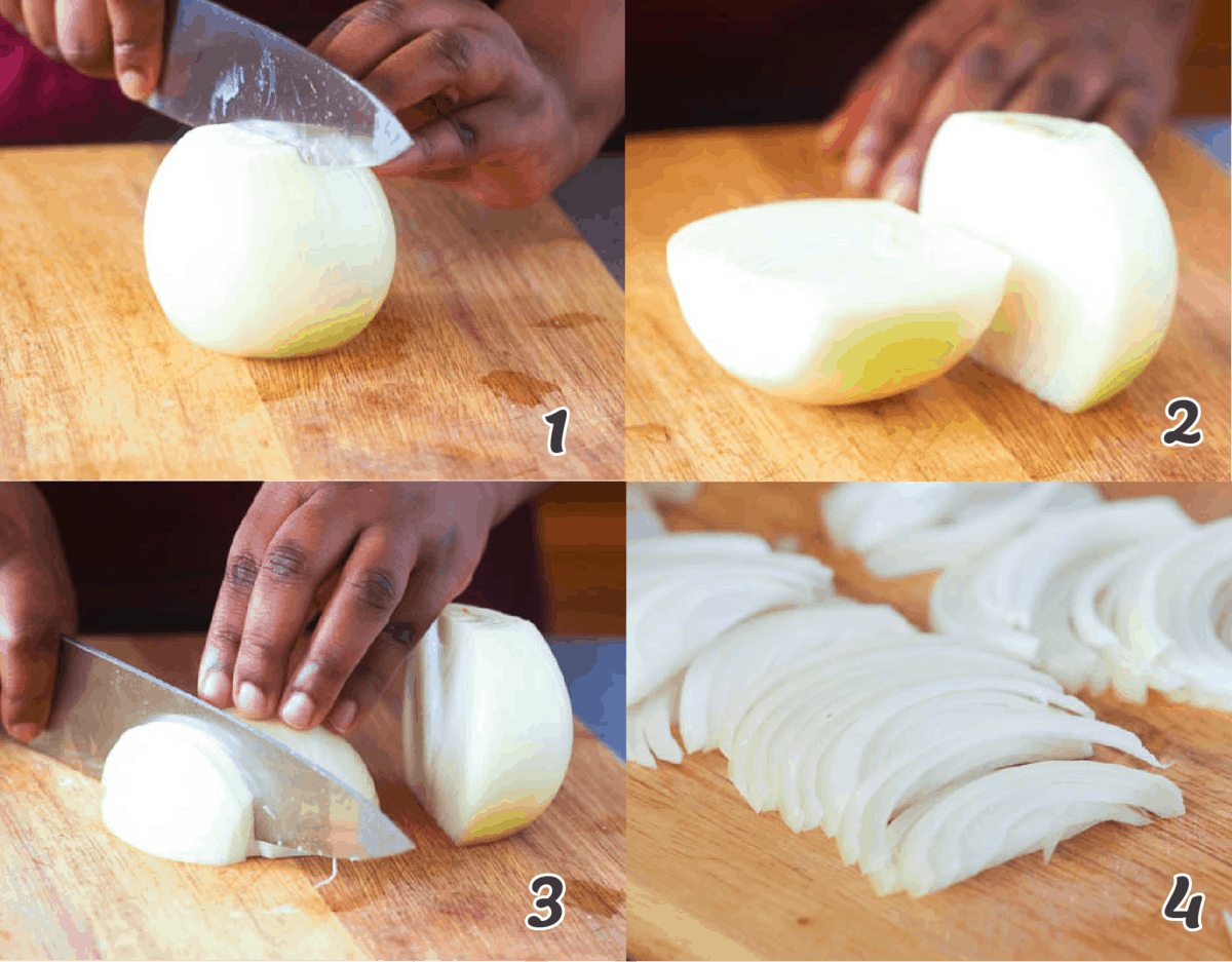 How to cut an onion