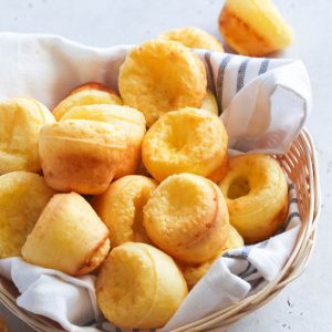 Pao de Queijo in a basket