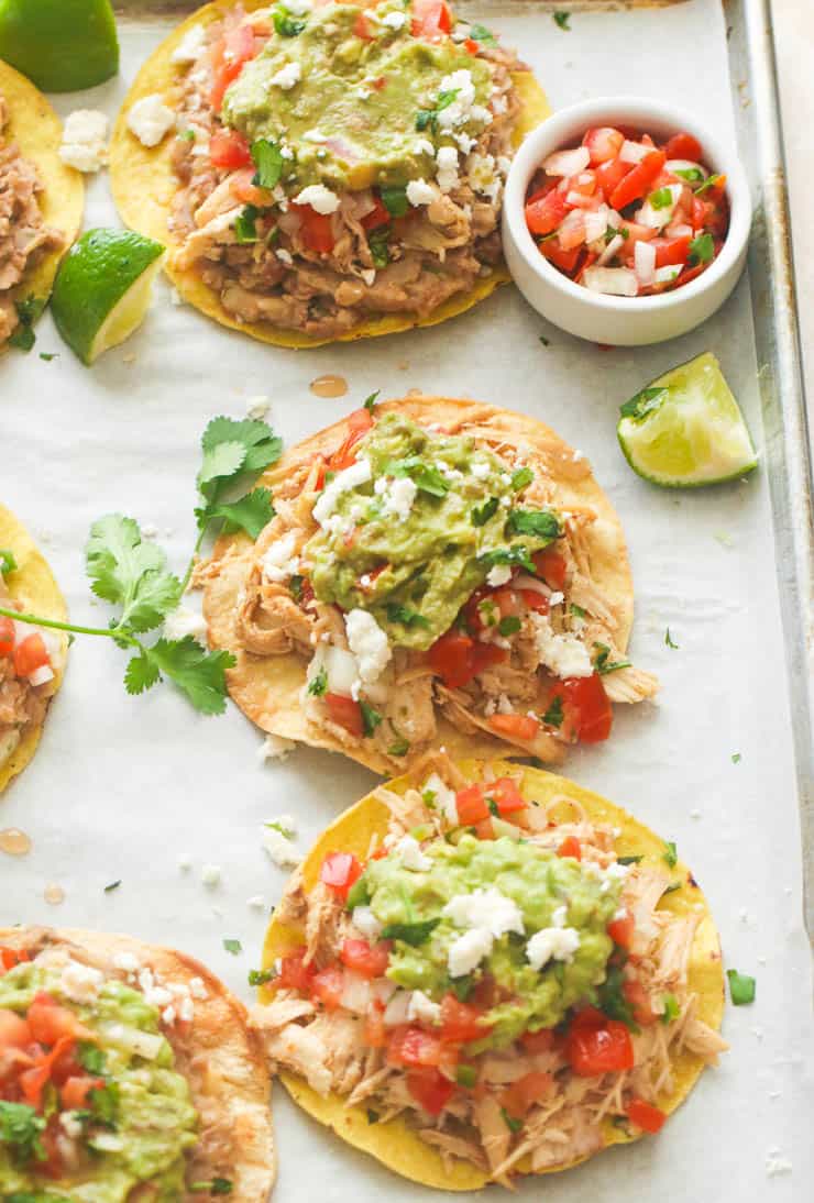 Chicken Tostadas