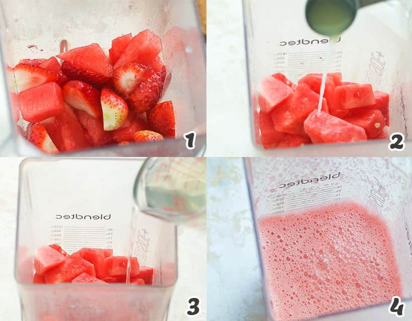 How To Make Strawberry Watermelon Juice