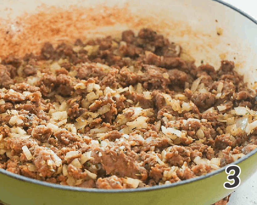 making lasagna soup