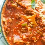 Lasagna Soup is a must-have on any list of ground pork recipes