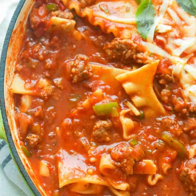 Lasagna Soup Lasagna Soup - Immaculate Bites