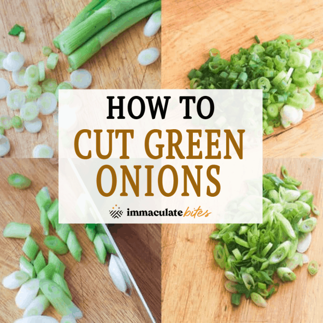 How to Cut Green Onions - Immaculate Bites