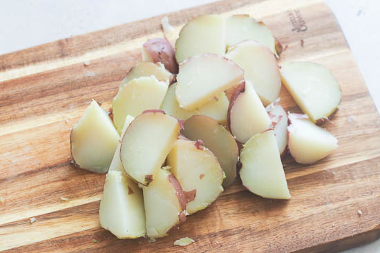 Sliced Boiled Potatoes