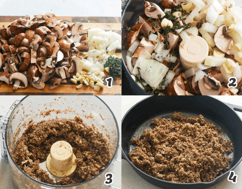 Making the duxelles