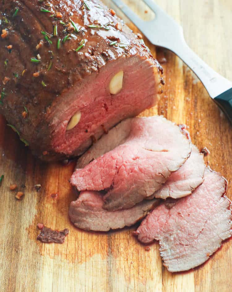 Pepper And Garlic Eye Of Round Roast Recipe