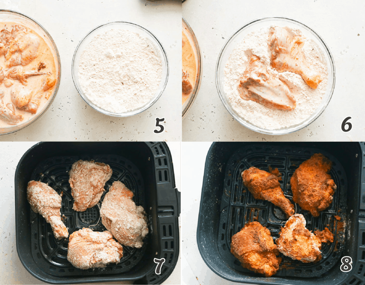 Frozen Southern Fried Chicken In Air Fryer