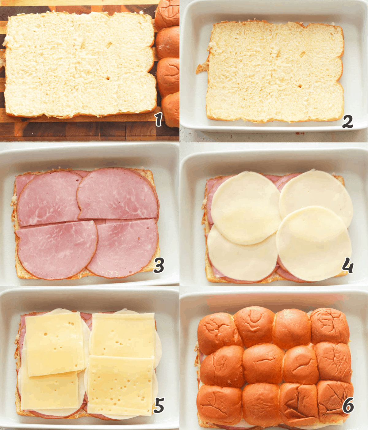 ham and cheese slider assembly