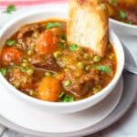 Instant Pot Beef Stew with Bread