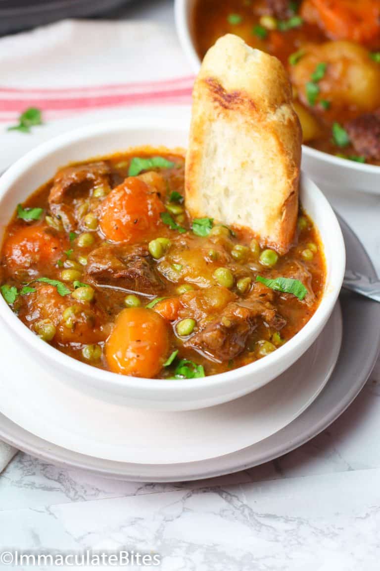 Instant Pot Beef Stew with Bread