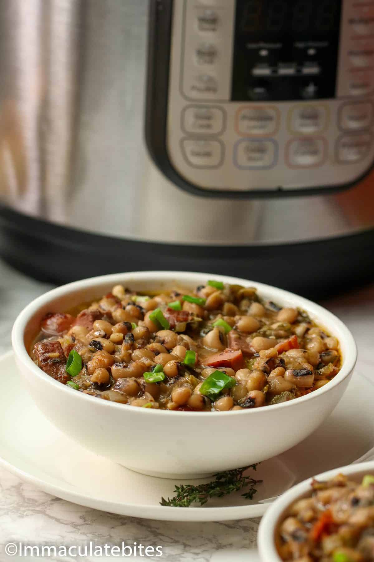 Instant Pot Black Eyed Peas