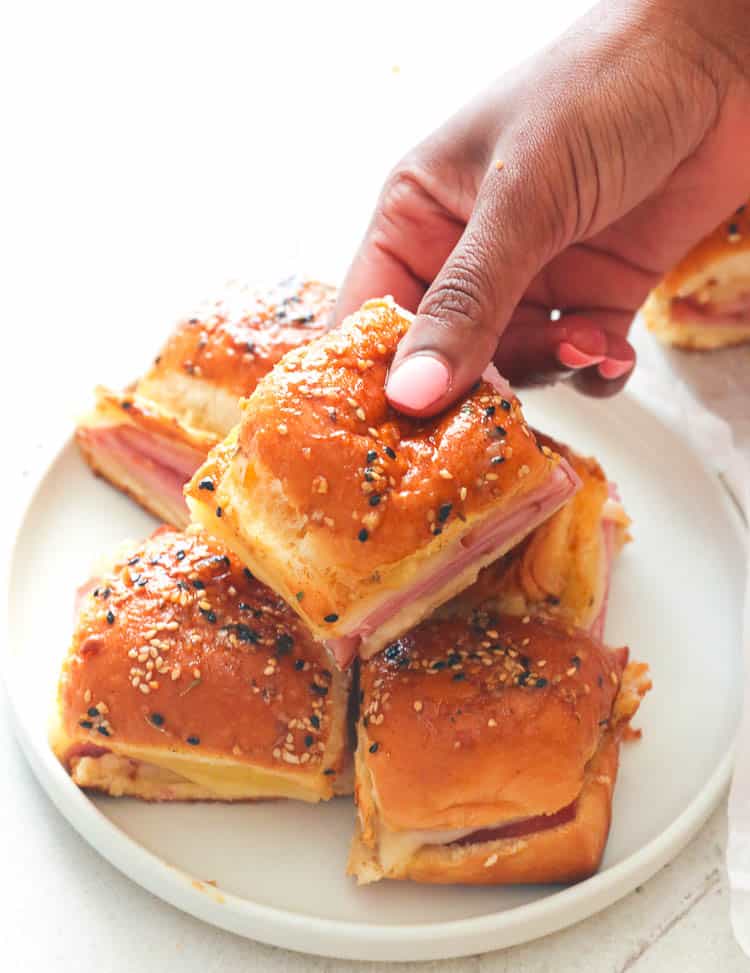 Ham and Cheese Sliders perfect for the Super Bowl