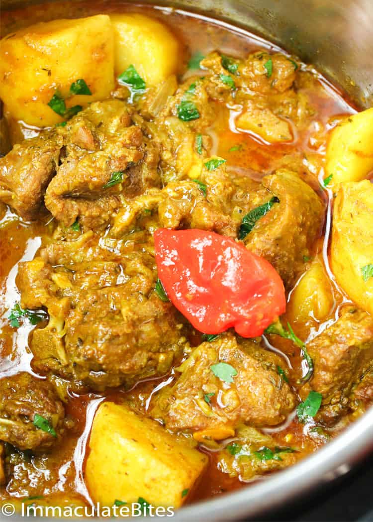 Instant Pot Curry Goat Immaculate Bites One Pot Meal Recipes