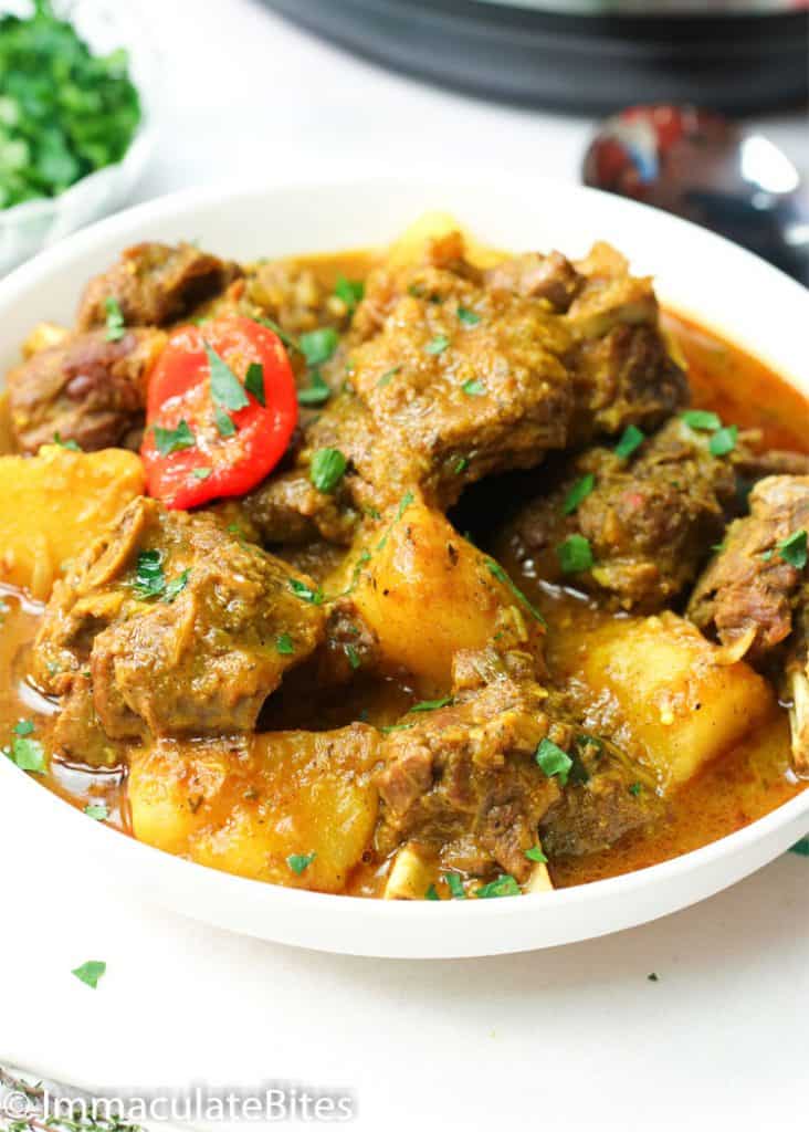 Instant Pot Curry Goat Immaculate Bites One Pot Meal Recipes
