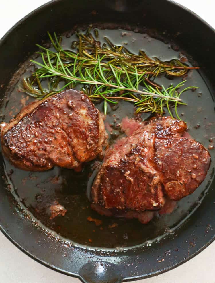 Filet Mignon with Rosemary Sprigs