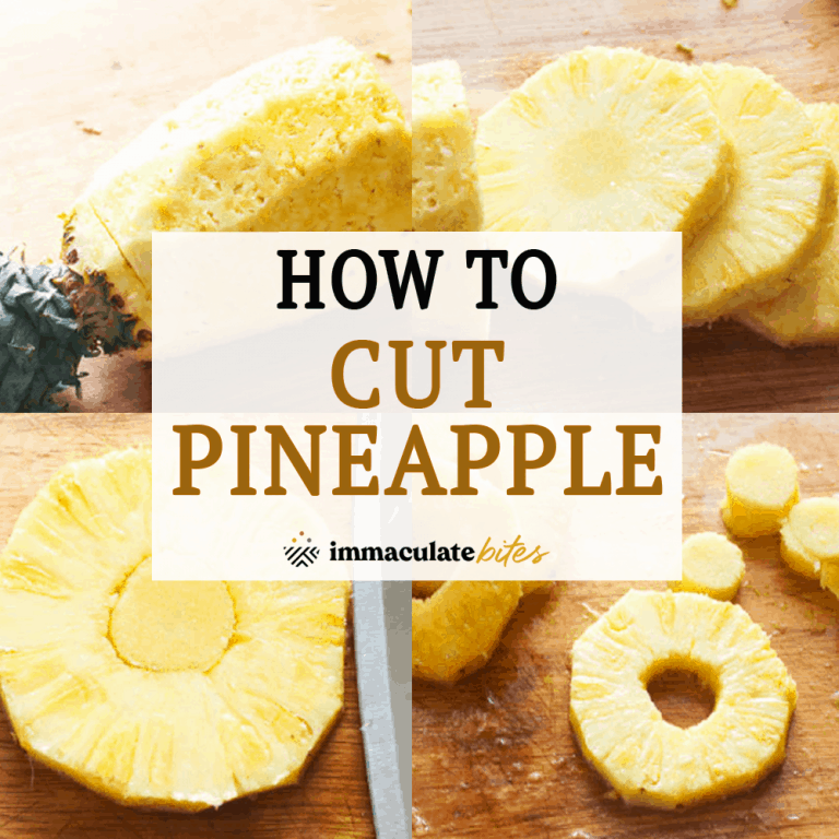 How to cut a pineapple for easy meal prep.