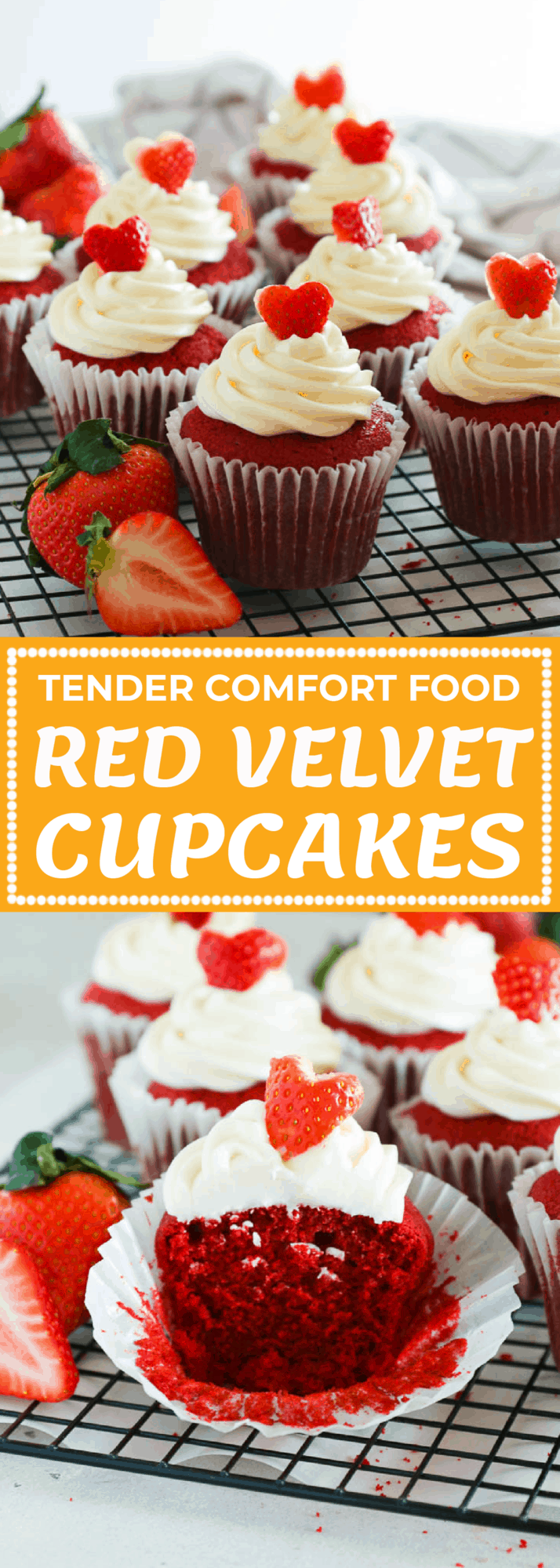 Red Velvet Cupcakes Tender Comfort Food