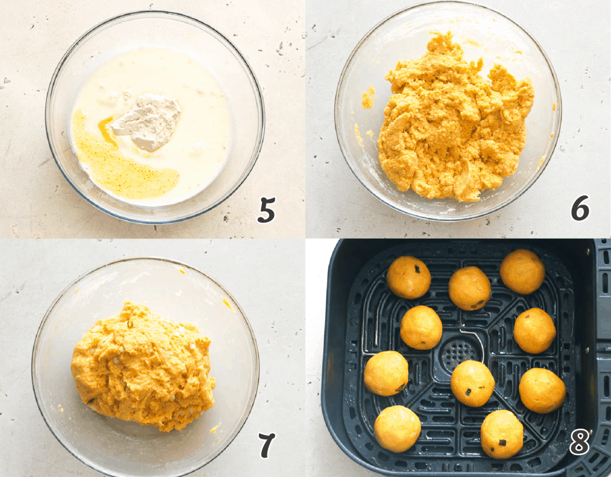 How to make Air fryer hush puppies instructions