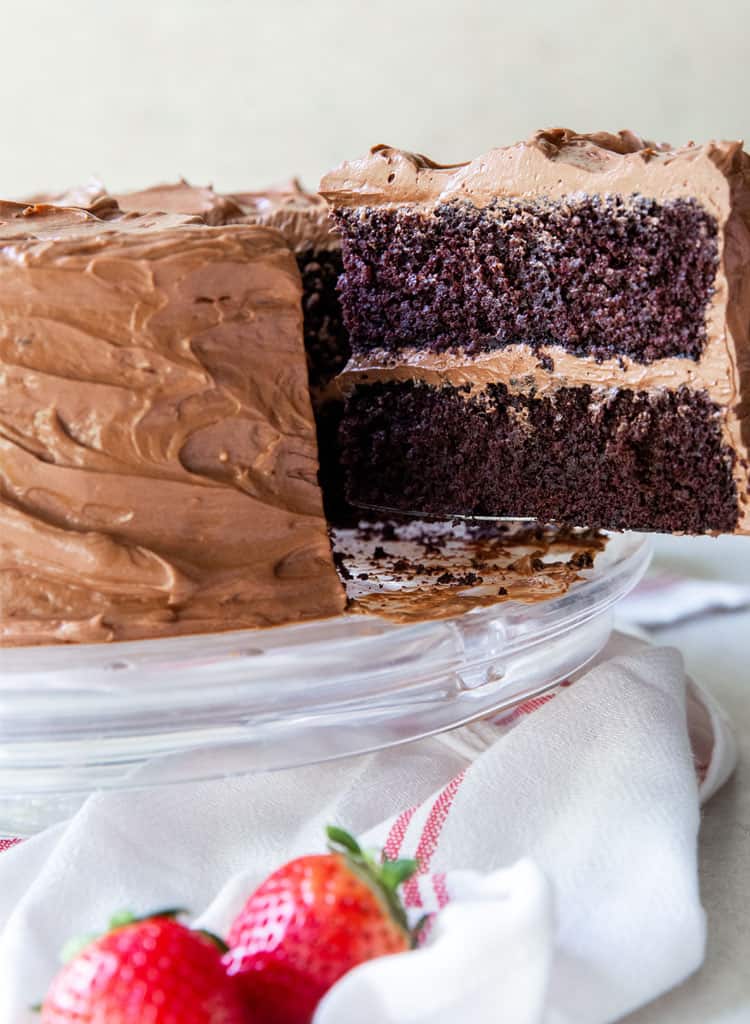 Devil's Food Cake Slice