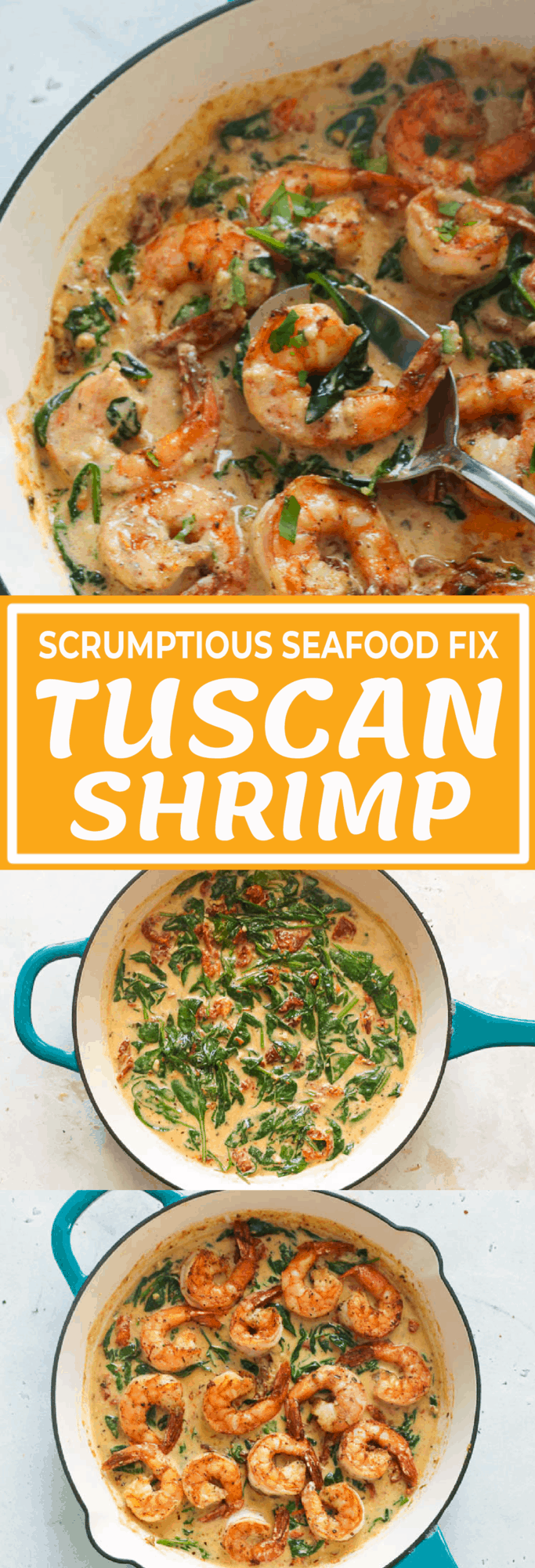 scrumptious seafood fix Tuscan Shrimp