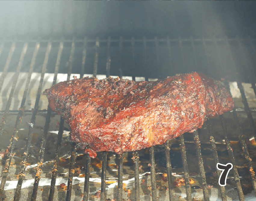 Smoked Prime Rib on a grill