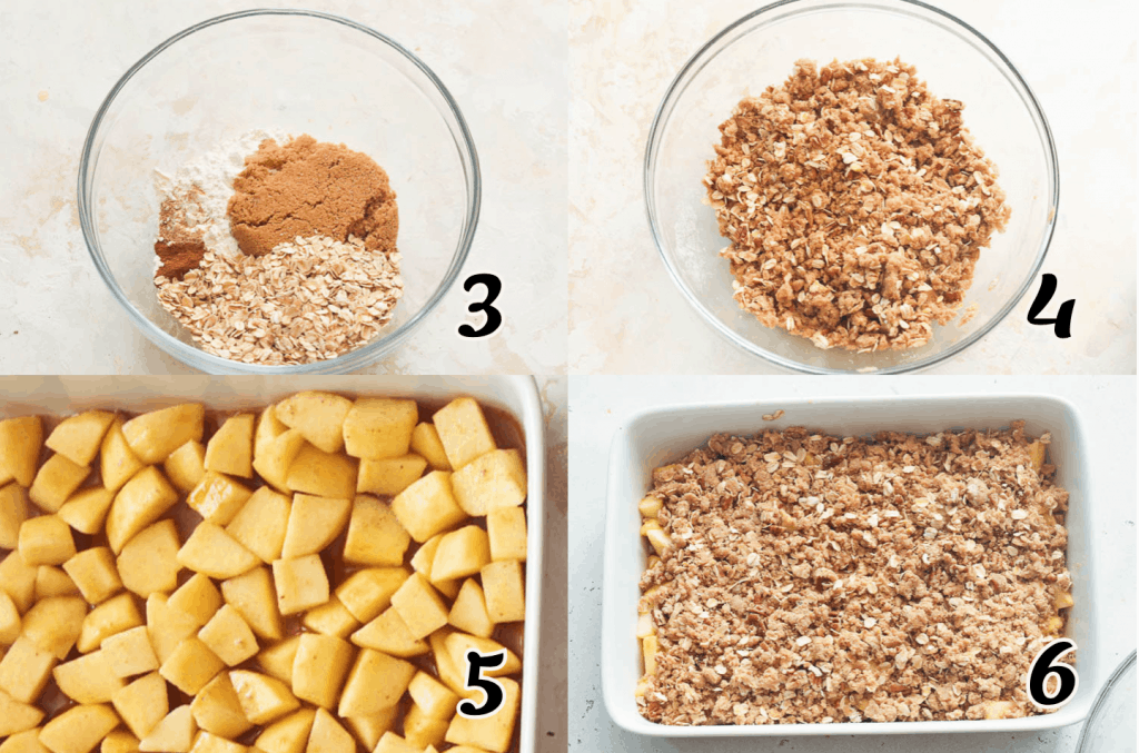Apple Crumble Instructions 3-6