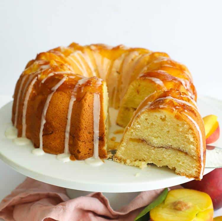 Peach Cobbler Pound Cake