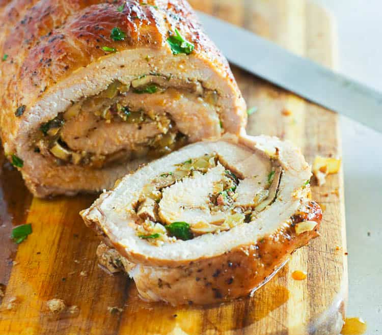 Stuffed Pork Loin Roast - Immaculate Bites Pork Recipes