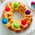 Braided Easter Bread Wreath