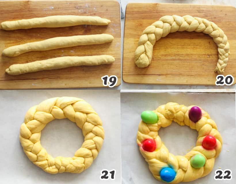 Easter Bread Wreath